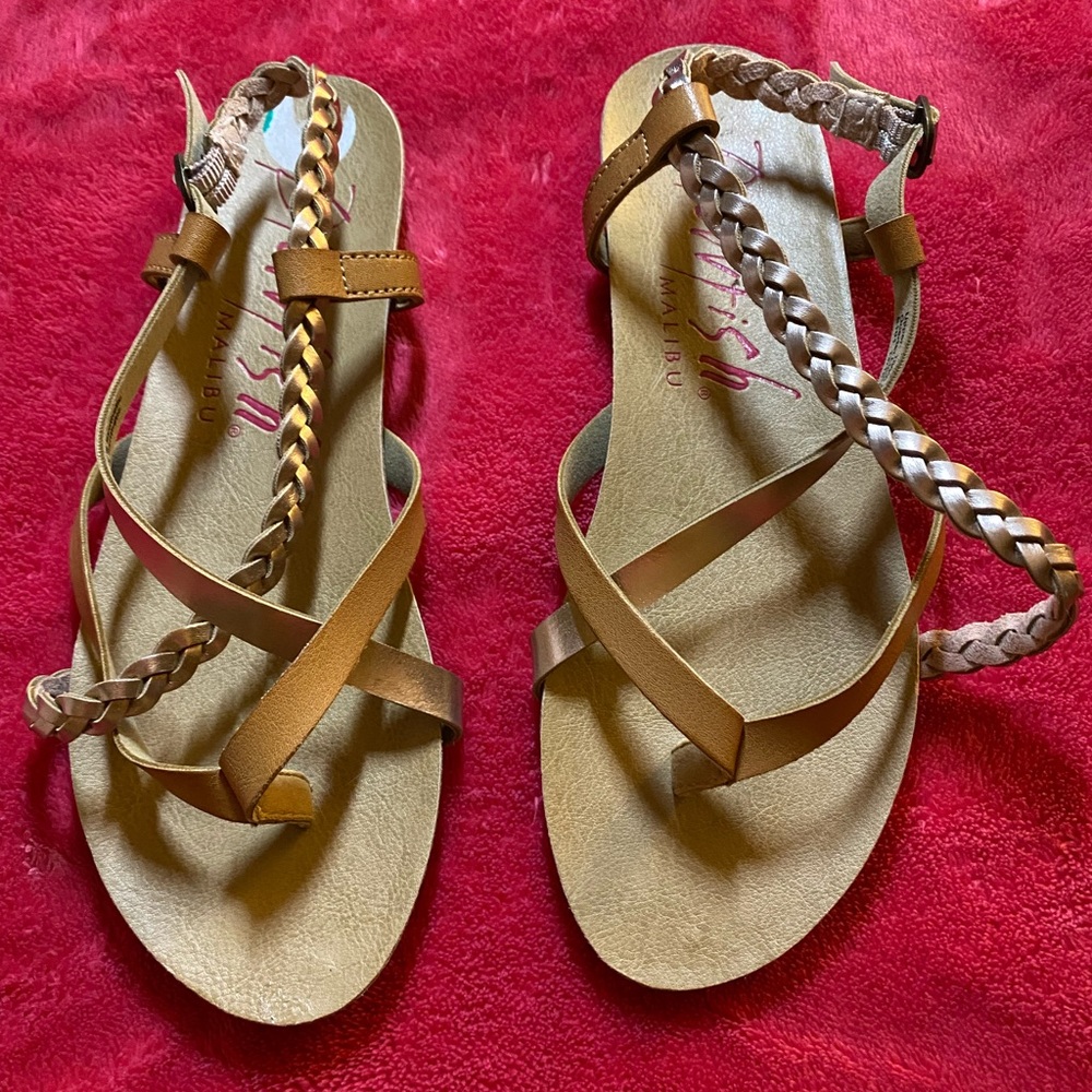 Gold sandals